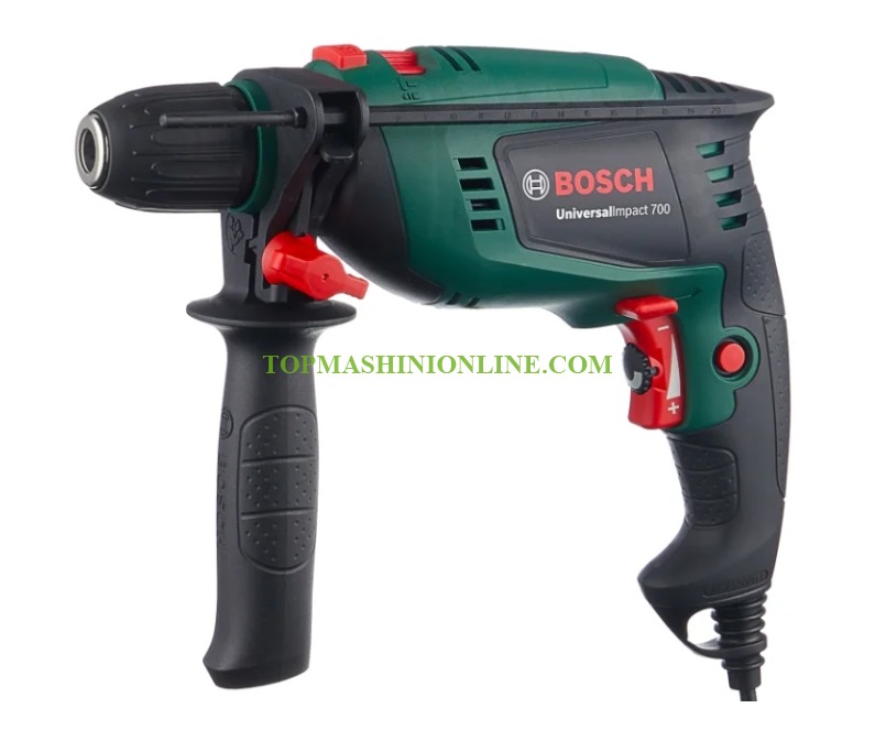 Ударна бормашина Bosch UniversalImpact 700 в куфар, 701 W, 17 Nm, 50-3000 об./мин, 0 603 131 020 image