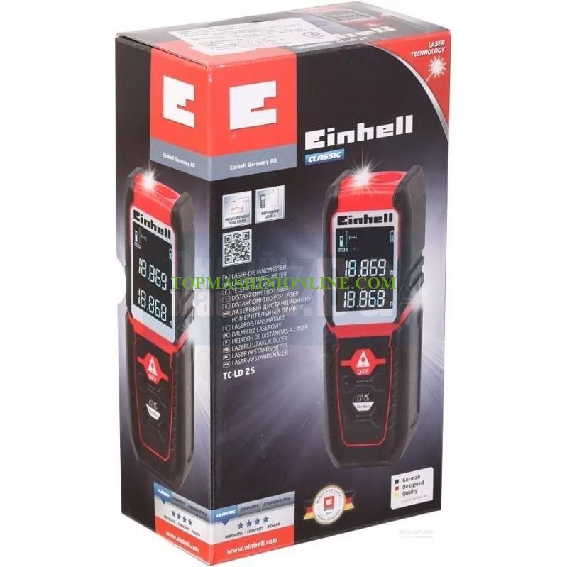 Лазерна ролетка Einhell TC-LD 25 25 м, +/-3 мм 2270075 image