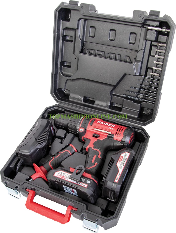 Акумулаторен ударен винтоверт Raider RDP-SCDI20 Set 20 V, 2.0 Ah, Li-ion, 50 Nm, 030208, 2 батерии и куфар, R20 System image