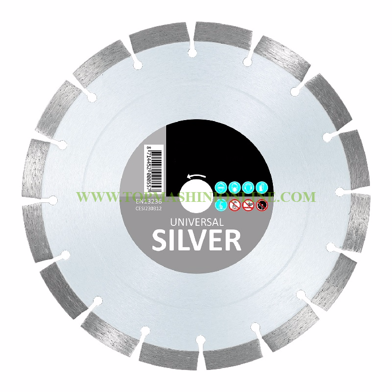 Диамантен диск за сухо и мокро рязане CARAT 230 мм SILVER UNIVERSAL image