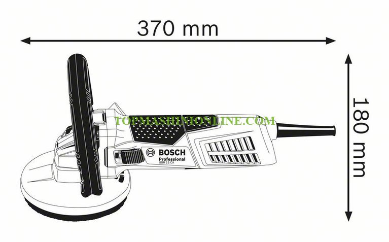 Фреза за шлайфане на бетон Bosch GBR 15 CA 1500 W, 9300 мин-¹, Ø 125 мм, 0 601 776 000 image