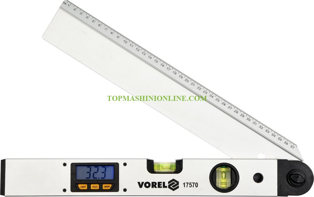 Дигитален ъгломер Vorel 17570 0°-230°, 400 мм, LCD дисплей image