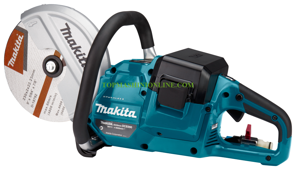 Акумулаторен ъглошлайф-фугорез за бетон Makita DCE090ZX1 18+18 V, диск с диаметър 230 мм /без батерии и зарядно устройство/ image