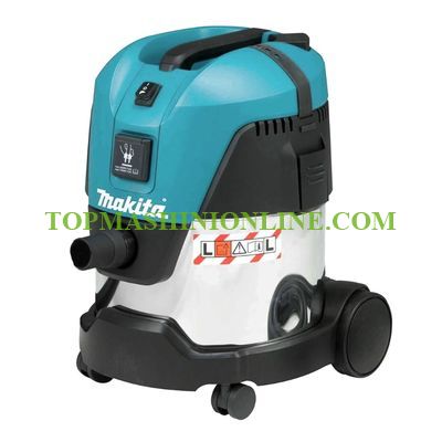 Прахосмукачка за сухо и мокро почистване с PET миещ се филтър Makita VC2012L с мощност 1000 W, 15/12 л image