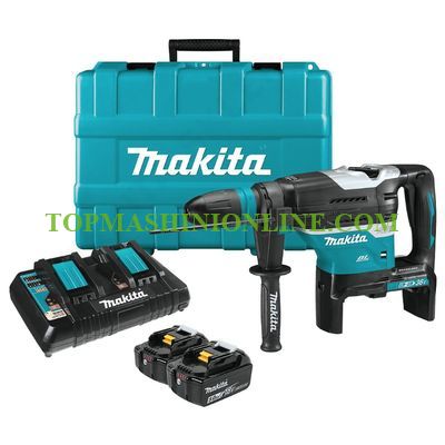 Акумулаторен перфоратор SDS-Max Makita DHR400T2UN 18+18 V, 5 Ah Li-ion, 8 J с 2 батерии, зарядно устройство в куфар. image