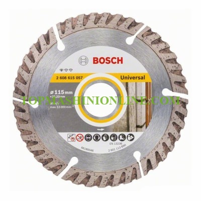 Диамантен диск за сухо рязане Bosch Standard for Universal Ø 115 x 22.23 мм, 2 608 615 057 image