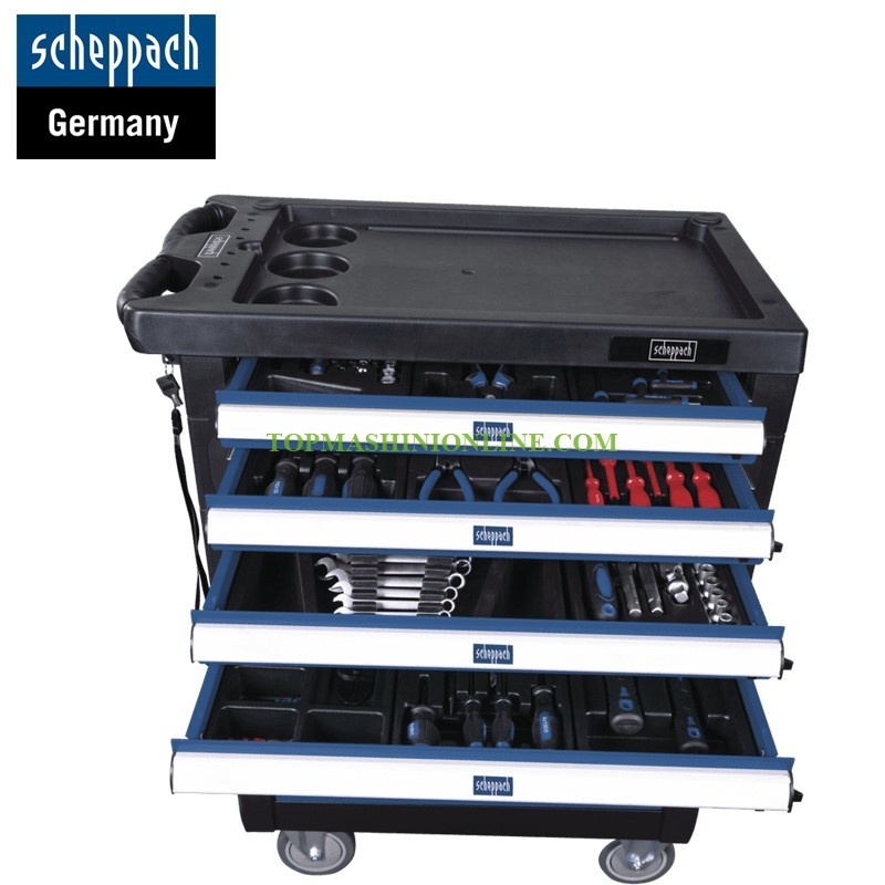 Сервизна количка с инструменти Scheppach TW1000 7 чекмеджета, 263 части /Scheppach 5909304900/ image