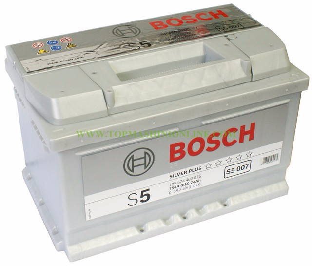 Акумулатор Bosch Silver S5 74 Ah, 12 V, 750 A, R+ image