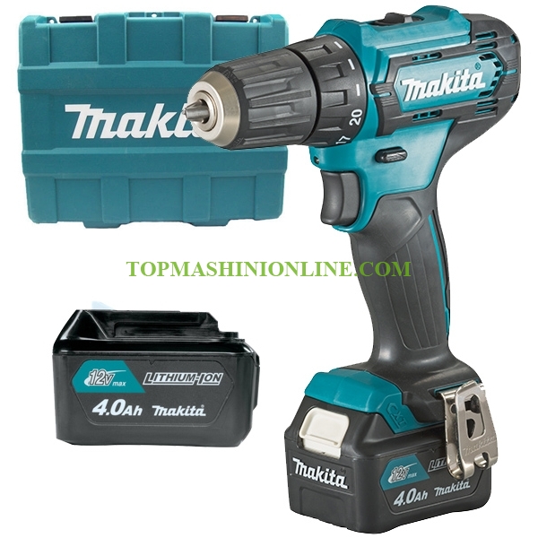 Двускоростен акумулаторен винтоверт Makita DF333DSME 12 V, 4.0 Ah, Li-ion, 10 мм, 30 Nm в куфар с 2 батерии и зарядно устройство image