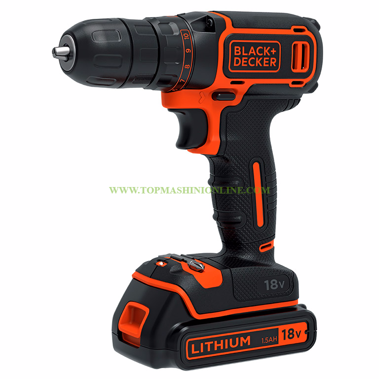 Акумулаторен винтоверт Black and Decker BDCDC18B 18 V, 1.5 Ah, Li-ion, 30 Nm с 2 батерии image