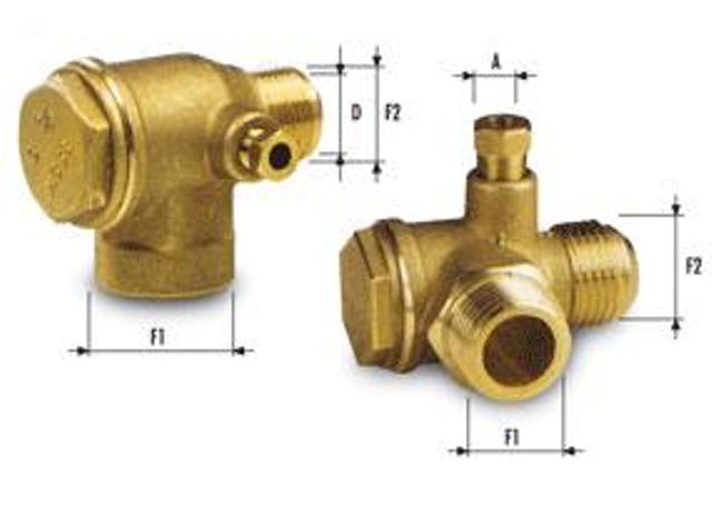 Възвратен клапан за компресор до 16 bar 1/2 M - 3/8 M , GAV VR 00110 image