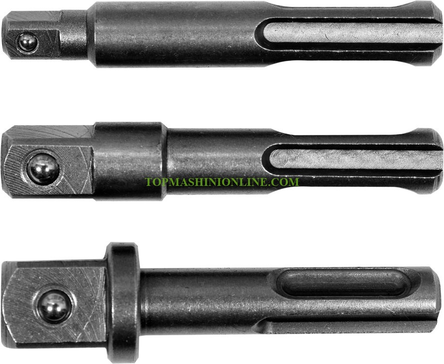 Комплект адаптери Yato YT-04686 3 броя, от SDS-plus към 1/4”, 3/8”, 1/2” image