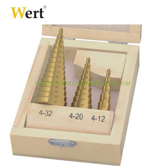 Комплект конусовидни свредла за ламарина Wert W 3500 3 броя, Ø 4 - 32 мм image