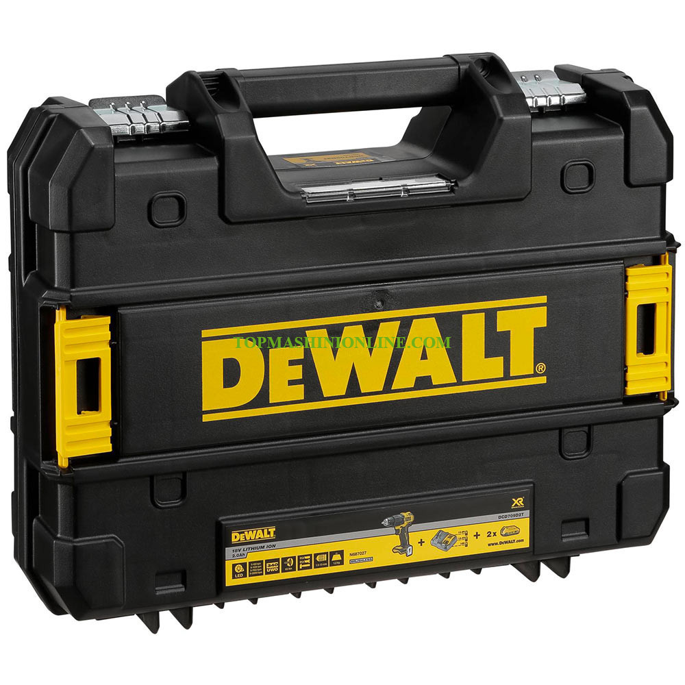 Безчетков акумулаторен винтоверт DeWALT DCD708D2T 2x 18 V, 2.0 Ah, Li-ion, 65 Nm в куфар TSTAK image