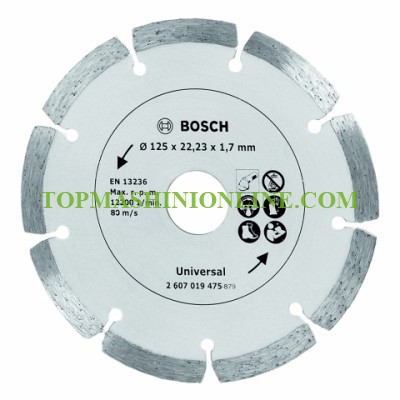 Диамантен диск за сухо рязане Bosch Universal Ø 125 x 22.23 мм, 2 607 019 475 image