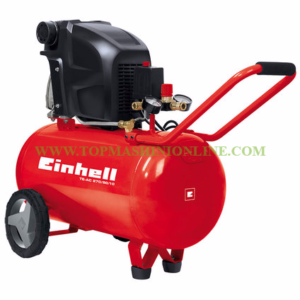 Маслен компресор Einhell TE-AC 270/50/10 1.8 kW, 50 л., 10 bar, 270 л/мин image