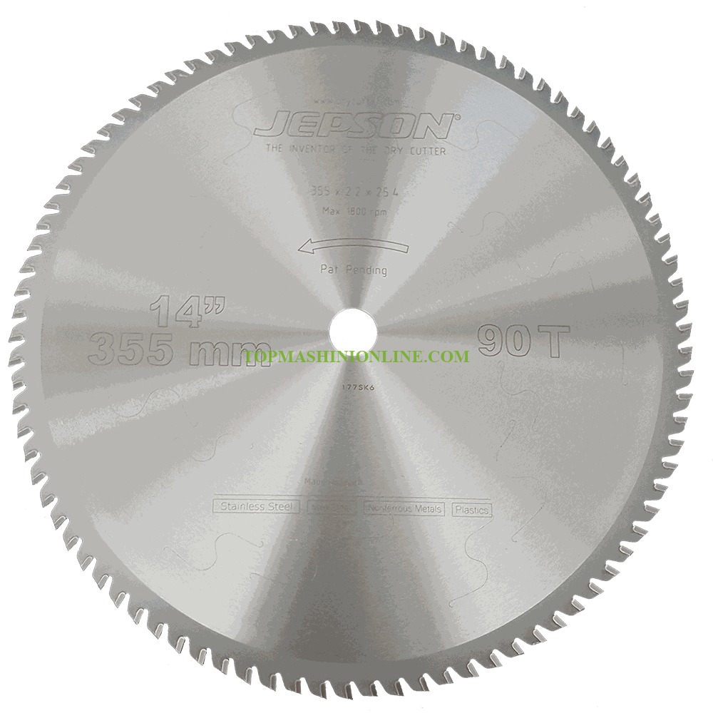 Циркулярен диск за неръждаема стомана Ø 355х 25.4х 2.2, z 90 Jepson 600570 image