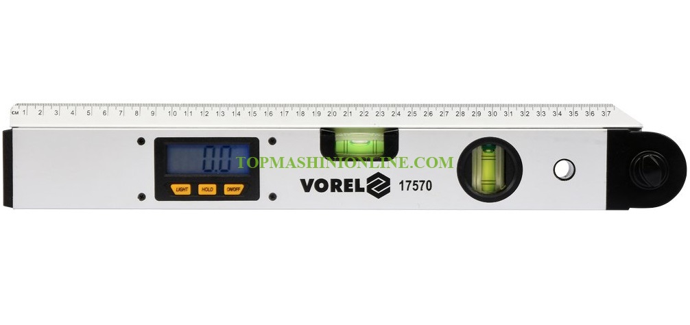 Дигитален ъгломер Vorel 17570 0°-230°, 400 мм, LCD дисплей image