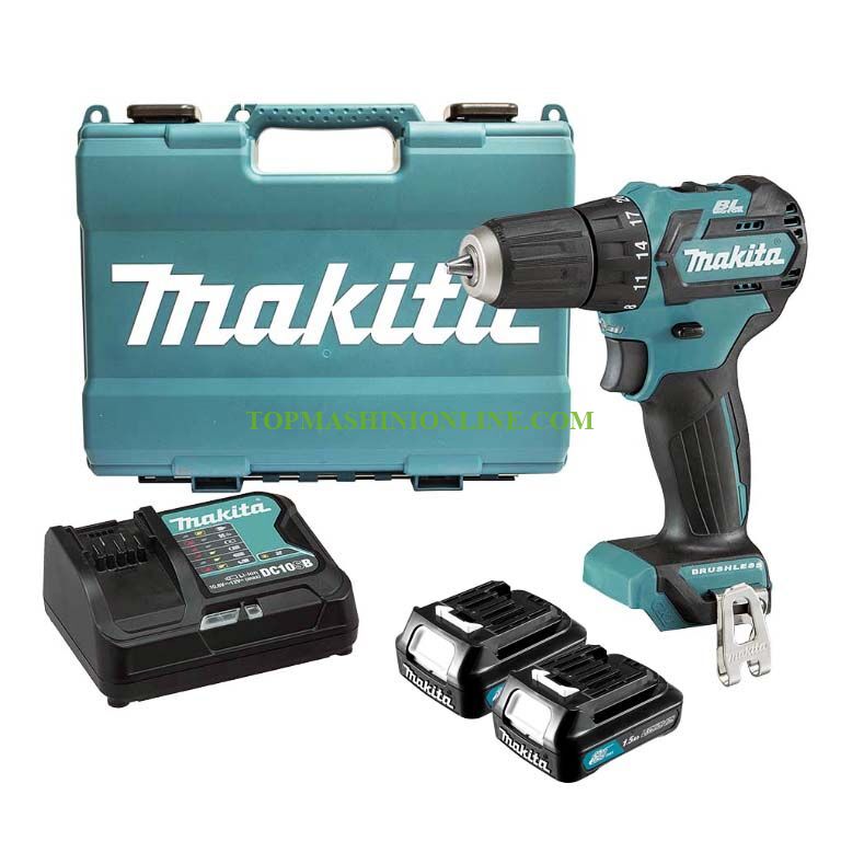 Двускоростен безчетков акумулаторен винтоверт Makita DF332DWYE 12 V, 1.5 Ah, Li-ion, 35 Nm image