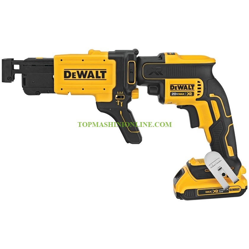 Акумулаторен безчетков винтоверт за гипсокартон DeWALT DCF620D2K 18 V, 2.0 Ah, Li-Ion, с пълнител за винтове на лента DCF6202 image