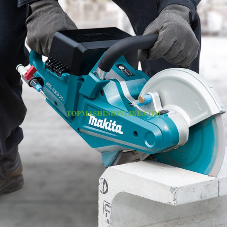 Акумулаторен ъглошлайф-фугорез за бетон Makita DCE090T2X1 18+18 V, 5 Ah, диск с диаметър 230 мм image