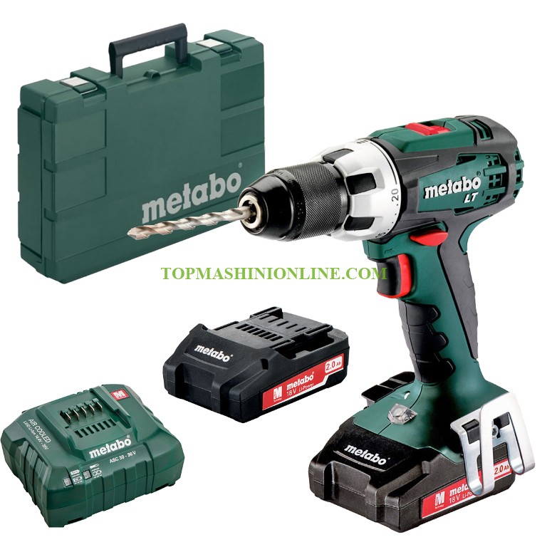 Акумулаторен винтоверт Metabo BS 18 LT Compact с 2 батерри 18 V, 2 Ah, Li-ion, 60 Nm, 602102530 в куфар image