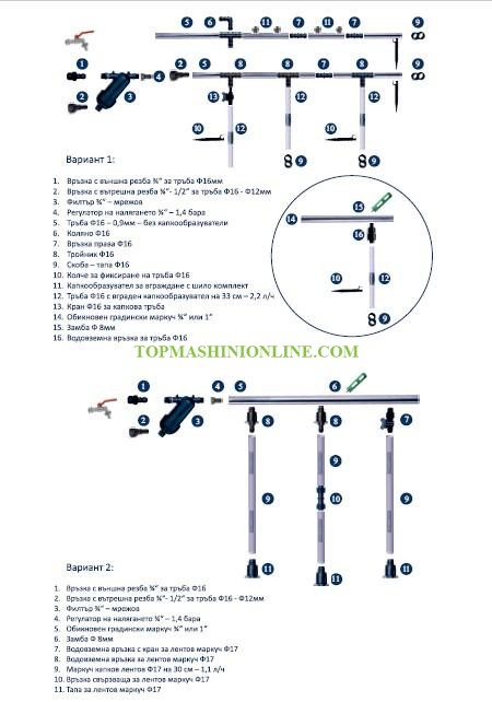 Крайна скоба за тръба за капково напояване с диаметър 16 мм AZUD 26131 image