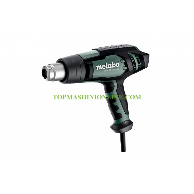 Пистолет за горещ въздух Metabo HGE 23-650 LCD SET 2300 W, 650°C, 500 л/мин, в куфар metaBOX image