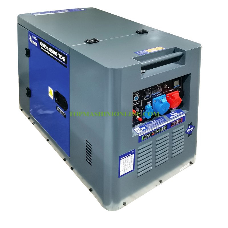 Трифазен дизелов генератор за ток с електростартер REM Power GSEm 8500 TDE 7.5 kW, 15 НР, 633 см³, 32 A, 230-400 V image