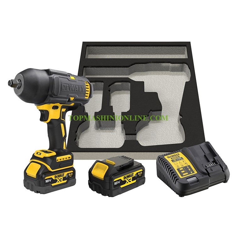 Ударен акумулаторен гайковерт с безчетков двигател DeWALT DCF900P2G 1/2”, 1355 Nm, 1898 Nm, 2x18 V, 5.0 Ah, Li-ion image