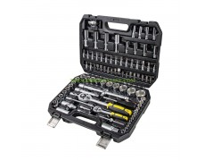 Комплект гедоре тресчотки, вложки, битове 1/2", 1/4", шестограми и др. Top Master Pro 339205 94 брояq CR-V TMP thumbnail image