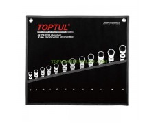 Комплект звездогаечни ключове с тресчотка и чупеща глава Toptul GPAQ1204 12 броя, 8-19 мм thumbnail image