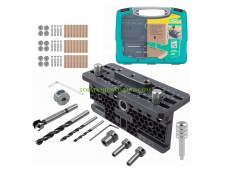 Комплект шаблон за скрити мебелни сглобки с аксесоари Wolfcraft 4665000 53 части thumbnail image