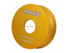 Диамантен диск за ъглошлайф за кръгло шлайфане на ръбове с диаметър &Oslash; 75 мм Raider 209953 и дебелина 20 мм thumbnail image