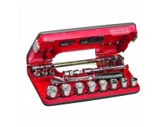 Комплект гедоре, вложки с тресчотка и накрайници 8-22 мм Usag 609 3/8 EB, 18 броя 3/8" U06090012 thumbnail image