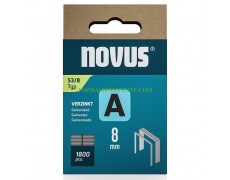 Скоби за такери Novus 042-0774 тип A53, 11.3x0.75x8 мм, 1800 бр. thumbnail image