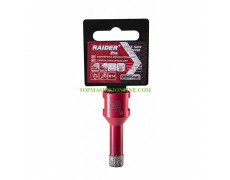 Диамантена боркорона с диаметър Ø 12 мм за ъглошлайф Raider 157841 М14 за пробиване на керамични плочки и гранит thumbnail image