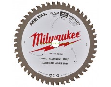 Циркулярен диск за рязане на метал с диаметър 165 мм Milwaukee 48404220 с 48 карбидни зъби thumbnail image
