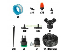 Комплект за капково напояване за хидропоника Gardex HARVEST GX 30 метра, 127 части thumbnail image