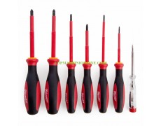 Комплект електротехнически изолирани отвертки 1000V VDE PH-PZ-SB и фазомер Milwaukee 4932478739 7 броя thumbnail image