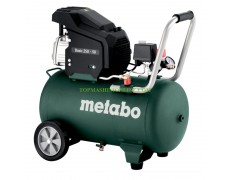 Монофазен бутален компресор с обем 50 литра Metabo BASIC 250-50 с мощност 1500 W, налягане 8 bar, дебит 220 л/мин, 601524000 thumbnail image