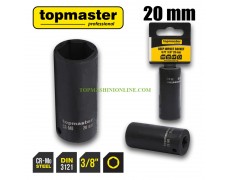 Удължена ударна шестостенна вложка 20 мм, 3/8 Top Master Pro 330833 thumbnail image