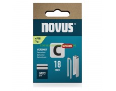 Скоби за такер с дължина 18 мм, дебелина 1.1 мм и широчина 6.1 мм Novus 042-0802 тип C4/18 1000 броя 6.1x1.1x18 мм thumbnail image