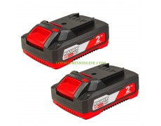 Комплект от 2 броя литиево-йонна акумулаторна батерия 20 V, 2 Ah Raider Pro 131175 за серията RDP-R20 System thumbnail image
