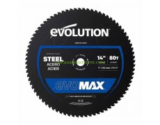 Циркулярен диск за рязане на мека стомана с диаметър Ø 355х25.4 мм Evolution EVOMAX M355CMT-80CSM 80 зъба от волфрамов карбид thumbnail image