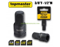 Ударен адаптер за вложки от 3/8 женски към 1/2 мъжки захват Top Master Pro 330641 thumbnail image