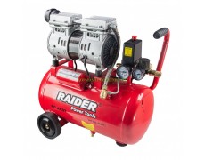Тих безмаслен бутален компресор 24 литра Raider RD-AC07 0.75 kW, 8 bar, 089405 thumbnail image