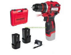 Двускоростна безчеткова акумулаторна бормашина Raider RD-BCDL39 с 2 батерии 16 V, 1.5 Ah Li-Ion, 30 Nm, 10 мм, 030189 в куфар thumbnail image