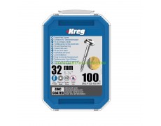 Поцинковани самонарезни винтове за дърво с дължина 32 мм Kreg SML-F125-100 Maxi Loc 100 бр. фина резба thumbnail image