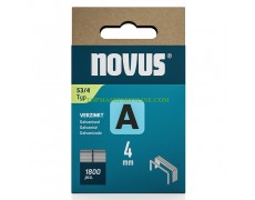 Скоби за такери Novus 042-0772 тип A53, 11.3x0.75x4 мм, 1800 бр. thumbnail image